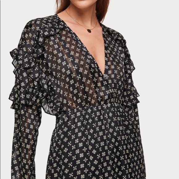 Scotch and Soda black and white maxi dress Size Medium - Picture 4 of 15